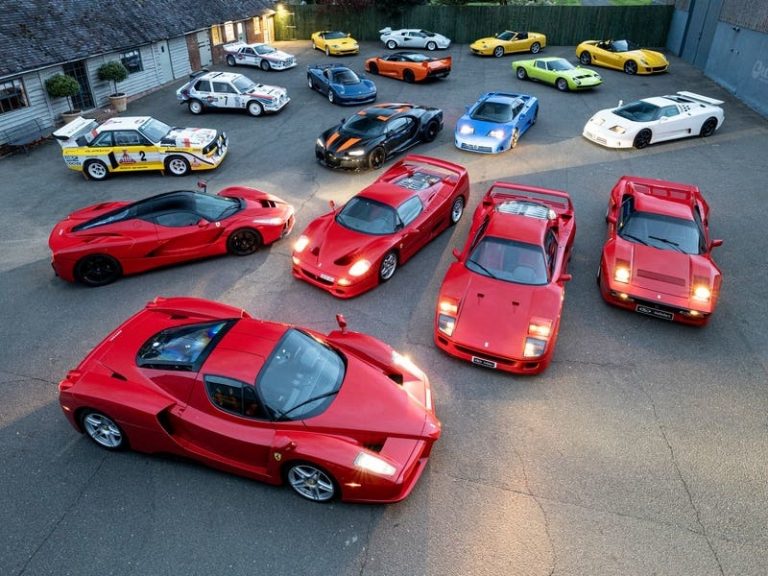 Eighteen supercars all owned by the same person up for auction